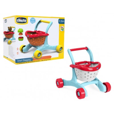 Chicco Zweisprachige Lauflernhilfe Happy Shopping, 3 in 1, mit Scanner, Licht- und Soundeffekten, ab 6 Monate  Gioco Chicco Primi Passi Lello il Carrello