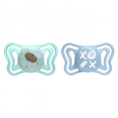 Succhietto Chicco Physio Forma Light Silicone 2 pz Azzurro 6-16 m