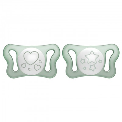 Succhietto Chicco Physio Forma Micrò Glow Silicone 0-2 m