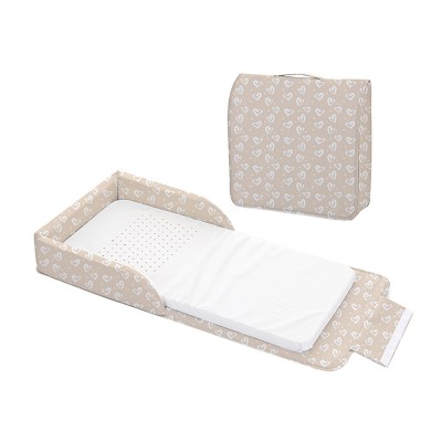 Bolin Bolón Reise-matratze Colecho Beige Co-Lettino da Viaggio 2 in 1 Bolin Bolon Cuori Beige