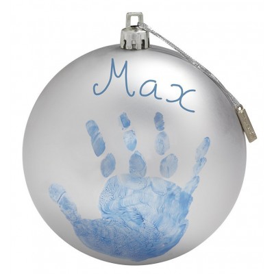 Set Impronta Baby Art Pallina di Natale Christmas Ball Grigia