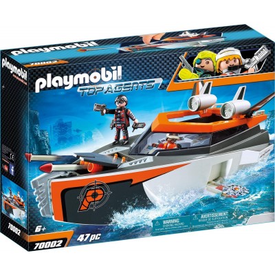 Motoscafo Turbo Spy Team Playmobil Top Agents
