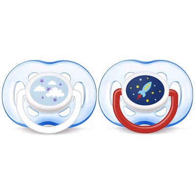Succhietti Avent Silicone Airflow 18m+ 2pz Blu