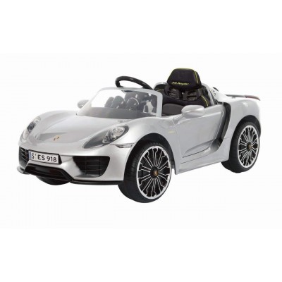 Auto Elettrica Rollplay Porsche 918 Spyder Hybrid Radiocomandata Grigio