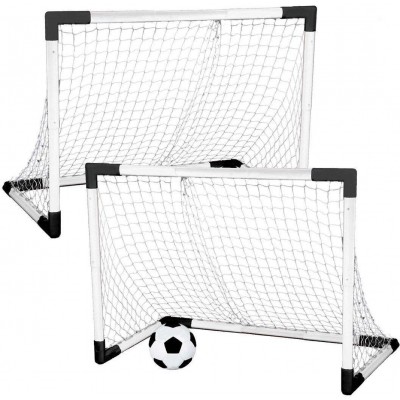 Set 2 Porte Calcetto Mondo Goal Post Mini con Mini Pallone