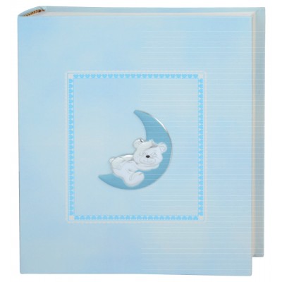 Album Nascita Innocenti Argenti Orsetto 20x25 Celeste