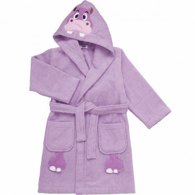 Accappatoio Chicco in Spugna 24m+ Ippopotamo Rosa