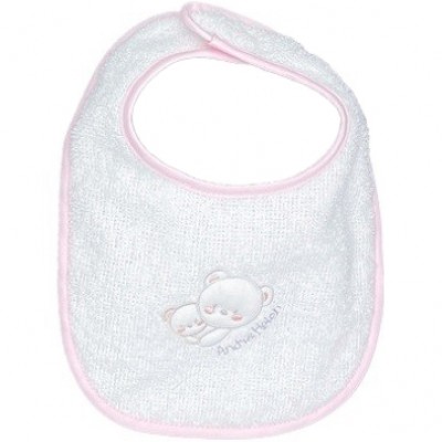 Andy & Helen Kleines, besticktes Frottee-L&auml;tzchen D91 Rosa