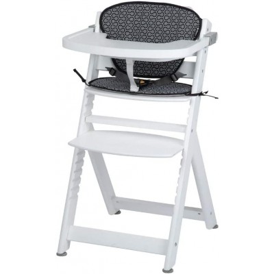 Seggiolone Pappa Evolutivo Safety 1st Timba Bianco con Cuscino Geometric