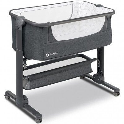 Lettino Lionelo Timon 3 in 1 Graphite + Materasso Lionelo Fiki Miki