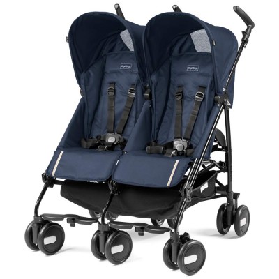 Passeggino Gemellare Peg Perego Pliko Mini Twin Class Navy