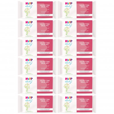 Kit Salviettine Delicate Hipp Baby 12 confezioni da 56pz