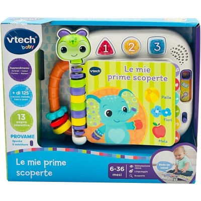 VTech Le Mie Prime Scoperte-Libro Interattivo e Sensoriale per Bambini 6-36 mesi