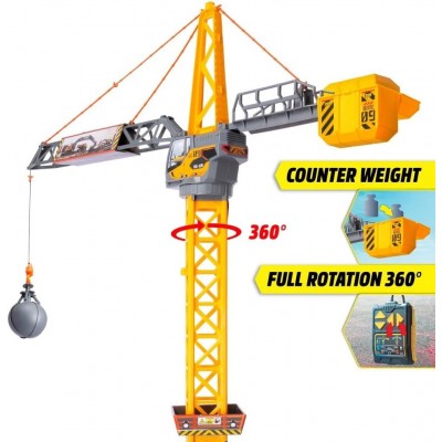 Dickie Toys Gru da Cantiere per Bambini 110 cm Dickie Toys Gru da Cantiere per Bambini 110 cm