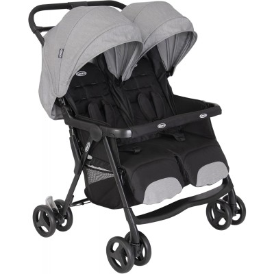 Graco DuoRider Passeggino Doppio leggero Steeple Gray 