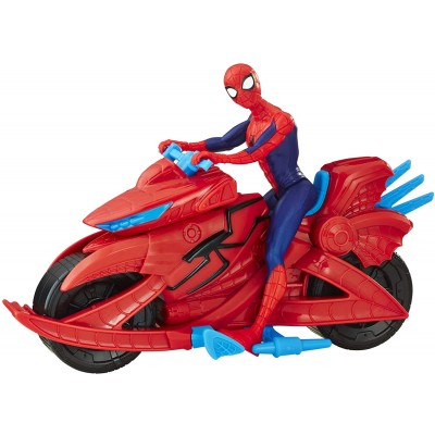 Personaggio Hasbro Marvel Spiderman con Moto