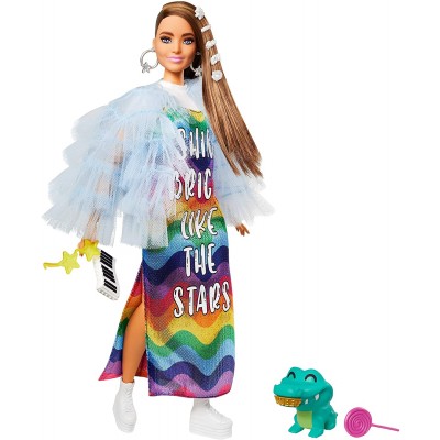 Bambola Barbie Extra N.9 con 15 Accessori