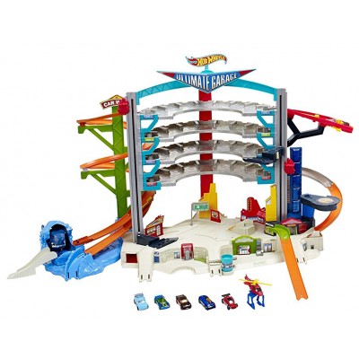 Mega Garage Hot Wheels con 6 Veicoli
