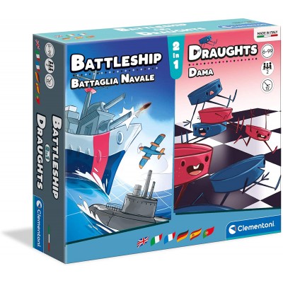 Gioco da Tavolo Clementoni Battaglia Navale + Dama
