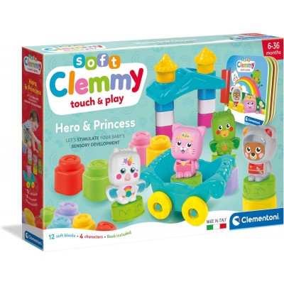 Mattoncini Morbidi Clementoni Soft Clemmy Hero & Princess