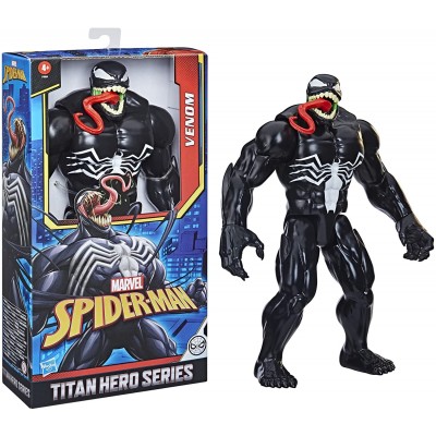 Personaggio Hasbro Marvel Spiderman Venom Titan Hero Series
