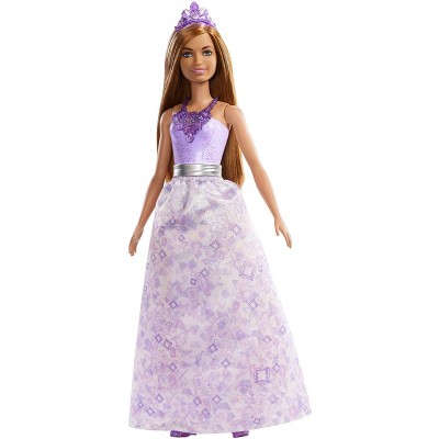  Bambola Barbie Dreamtopia Principessa con Capelli Castani
