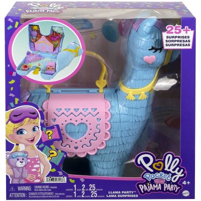 Playset Mattel Polly Pocket Lama Pigiama Party