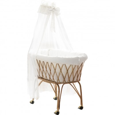 Culla Pali Sweeties Bianco con Velo