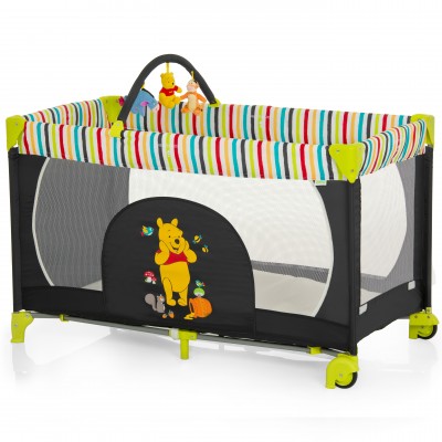 Lettino da Campeggio Disney Dream'n Play Go Pooh Tidy Time + Arcogiochi