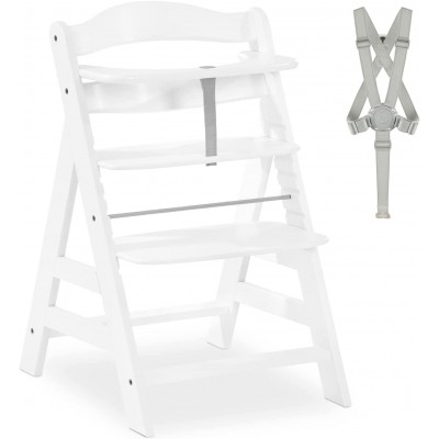 Seggiolone in Legno Hauck Alpha+ White