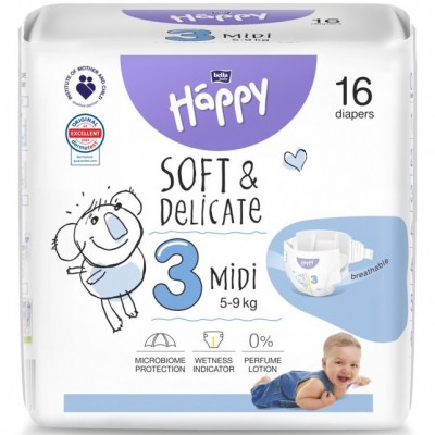Pannolini Happy 3 Midi 5-9 Kg (16 pz)