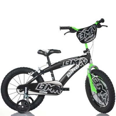 Bicicletta Dino Bikes BMX Nero/Verde 16 Pollici