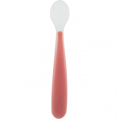 Cucchiaio Morbido Chicco Silicone 6M+ Rosso