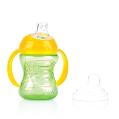 Tazza Antigoccia Nuby Swirl 240ml Verde Giallo