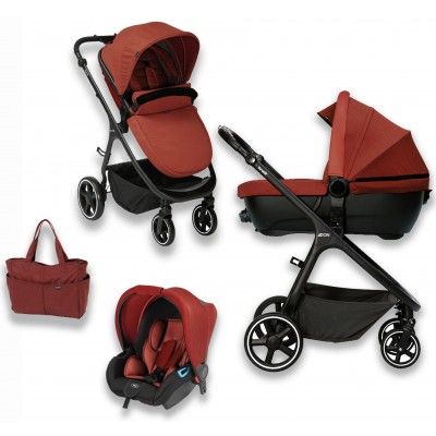 Trio Brevi Adon mit Toscana 256 homologierter Tragetasche Trio Brevi Adon con Navicella Omologata Toscana 256