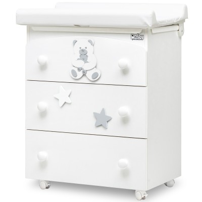 Cassettiera Fasciatoio Baby Fashion Insieme Bianco