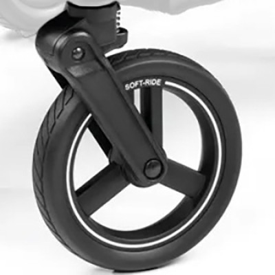 Ruota Anteriore Sinistra Peg Perego per Veloce TC Nero