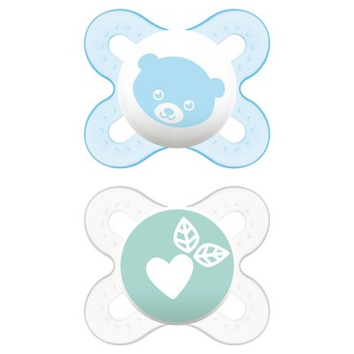 Succhietti Mam Start Nanò 0-2m Silicone Nature Guardian Azzurro/Verde