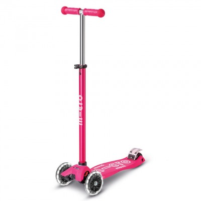 Monopattino Micro Maxi Deluxe Led Rosa