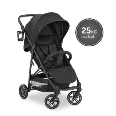 Hauck Rapid 4R Plus schwarzer Kinderwagen Kapazität 25 kg