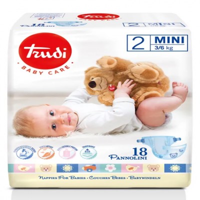 Pannolini Trudi 3-6 Kg Misura 2 Mini (24pz)