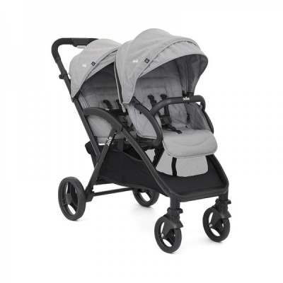 Joie Evalite Duo Geschwisterkinderwagen Grauer Flanell