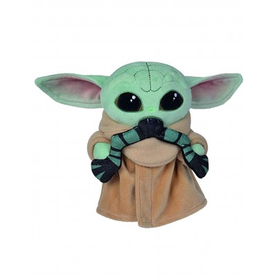 Star Wars Grogu The Mandalorian mit Frosch, weiches Plüschtier, 17 cm
