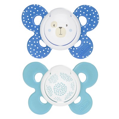 Chicco Physio Comfort Silikon Schnuller 2 Stück Blue Celeste 6-16m