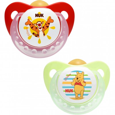 Succhietti Nuk Lattice 6-18 m Winnie the Pooh Rosso-Verde