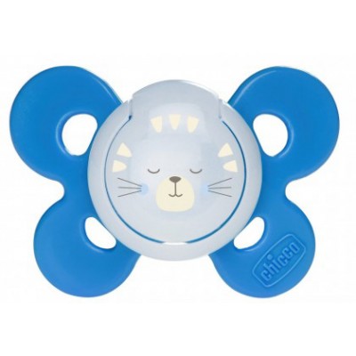 Succhietto Chicco Physio Comfort Night Silicone Blu 16-36 m 