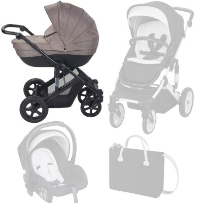 Trio Plebani Vivo Beige con Telaio Nero