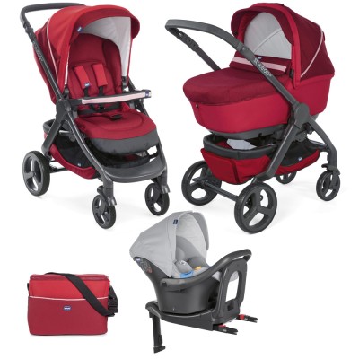 Trio Chicco StyleGo Up Crossover Seggiolino Auto I-Size Red Passion Trio Chicco StyleGo Up Seggiolino Auto I-Size Red Passion