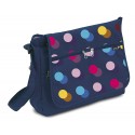 Borsa Maternità Joyello Comoda Blu Navy Pois Colorati
