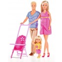 Set Bambole Simba Steffi Love Happy Family